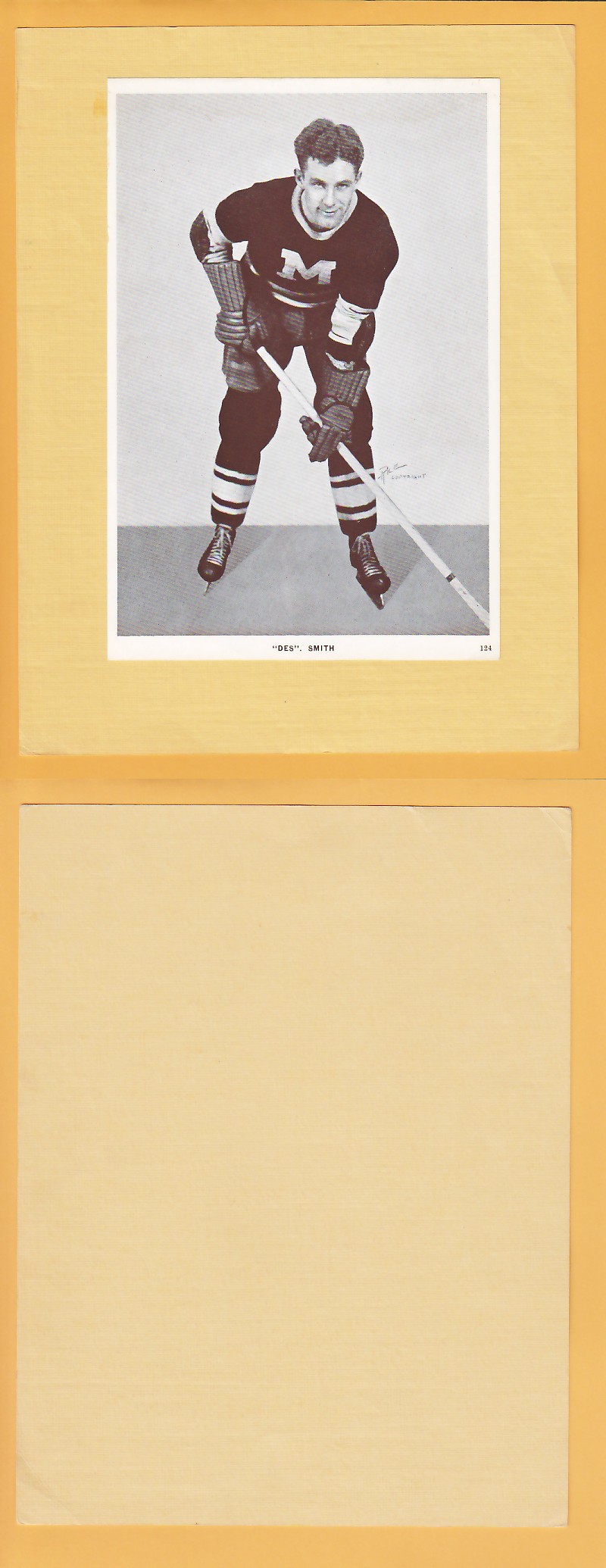 1935-40 CROWN BRAND PHOTO #124 DES SMITH photo 1935-40 CROWN BRAND PHOTO #124 DES SMITH photo